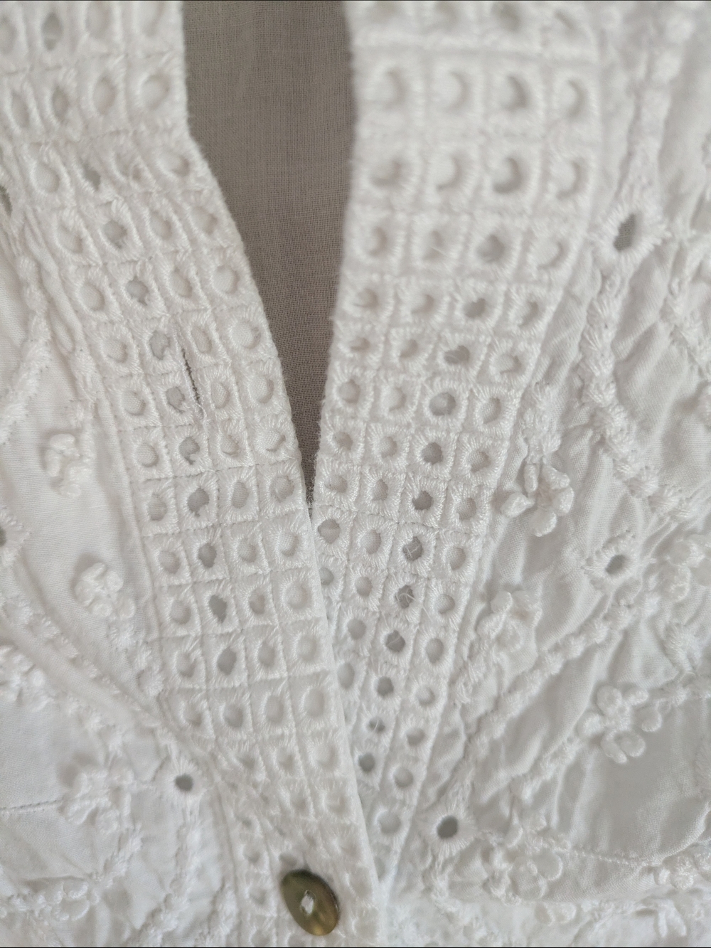 J. Jill White Button-Front Shirt - Picture 9 of 11